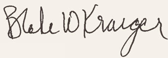 Blake W. Krueger Signature