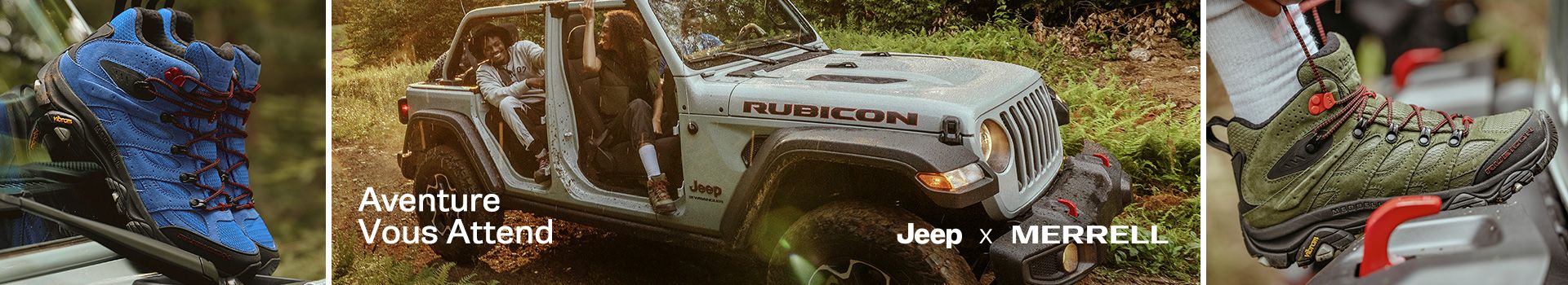Aventure vous attend. Jeep x MERRELL.