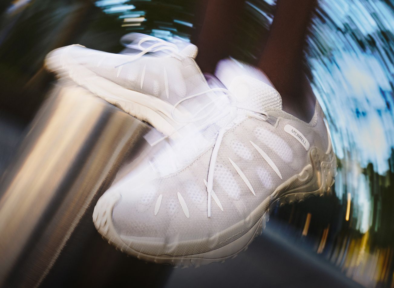 Closeup of a Merrell Everyday shoes.