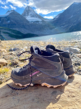 Merrell hiking boots.