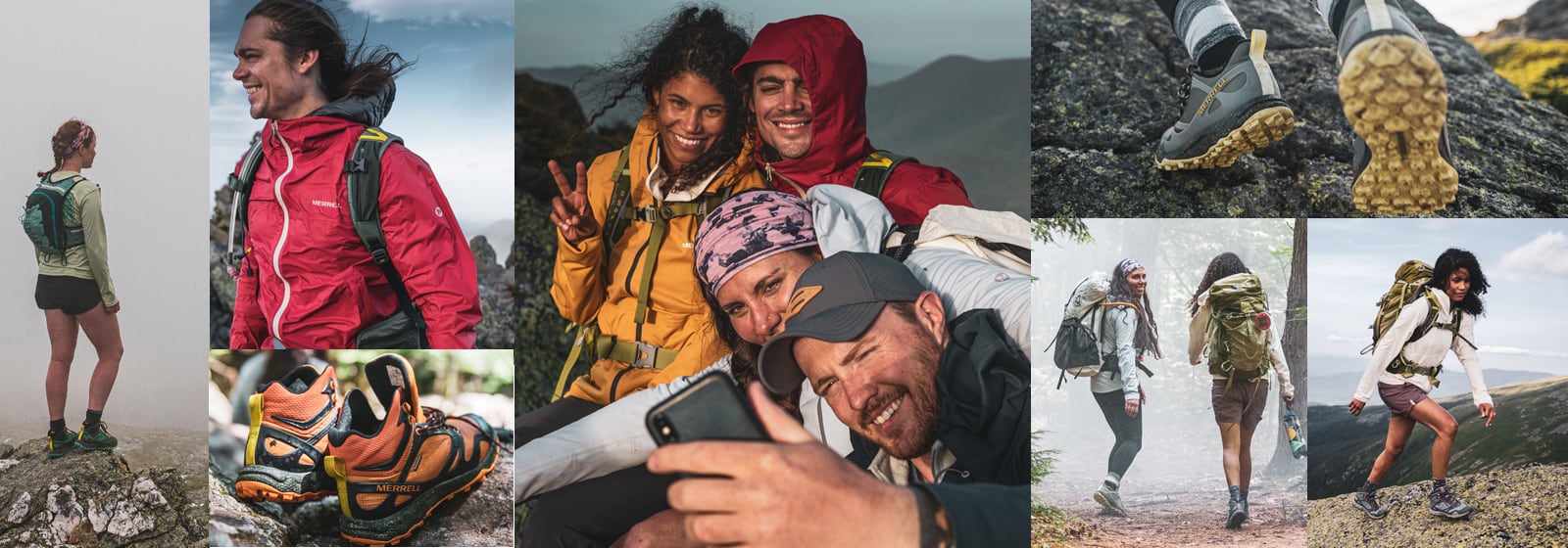 A collage of photos of the Merrell Altalight and Altalight Knit