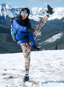 Betty Jiang in the mountains.