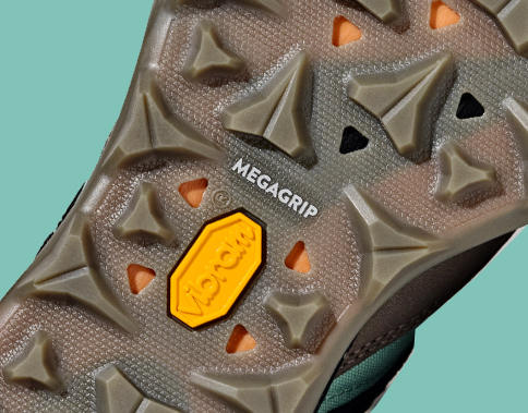 Outsole of Zion hiking shoe.