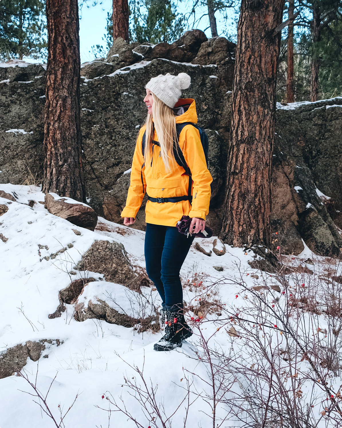 Girl in the wood.