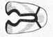 Line drawing of a half-unwrapped energy bar.