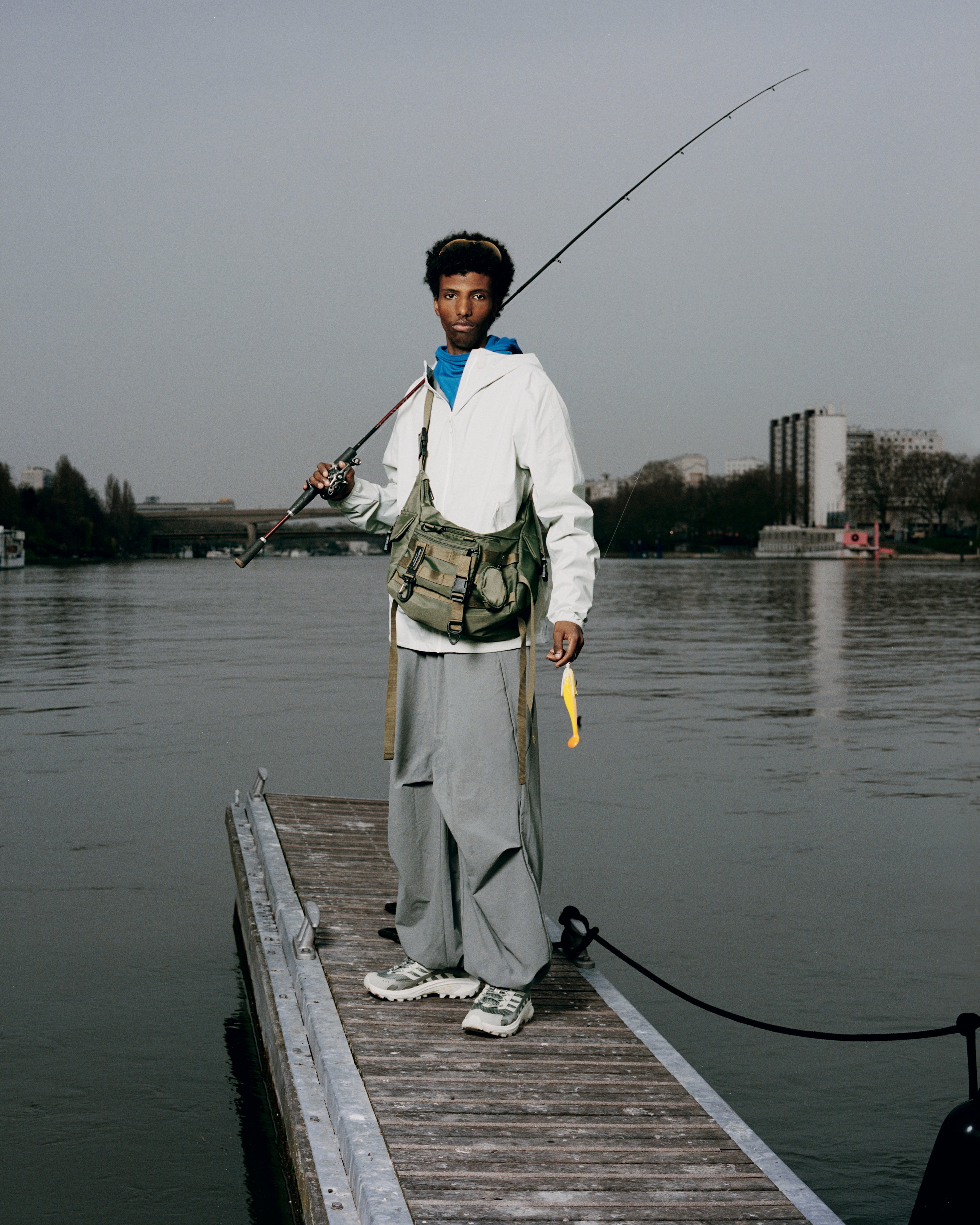 Samuel street fishing in the city