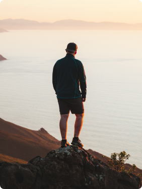 Merrell Boots standing on a rock