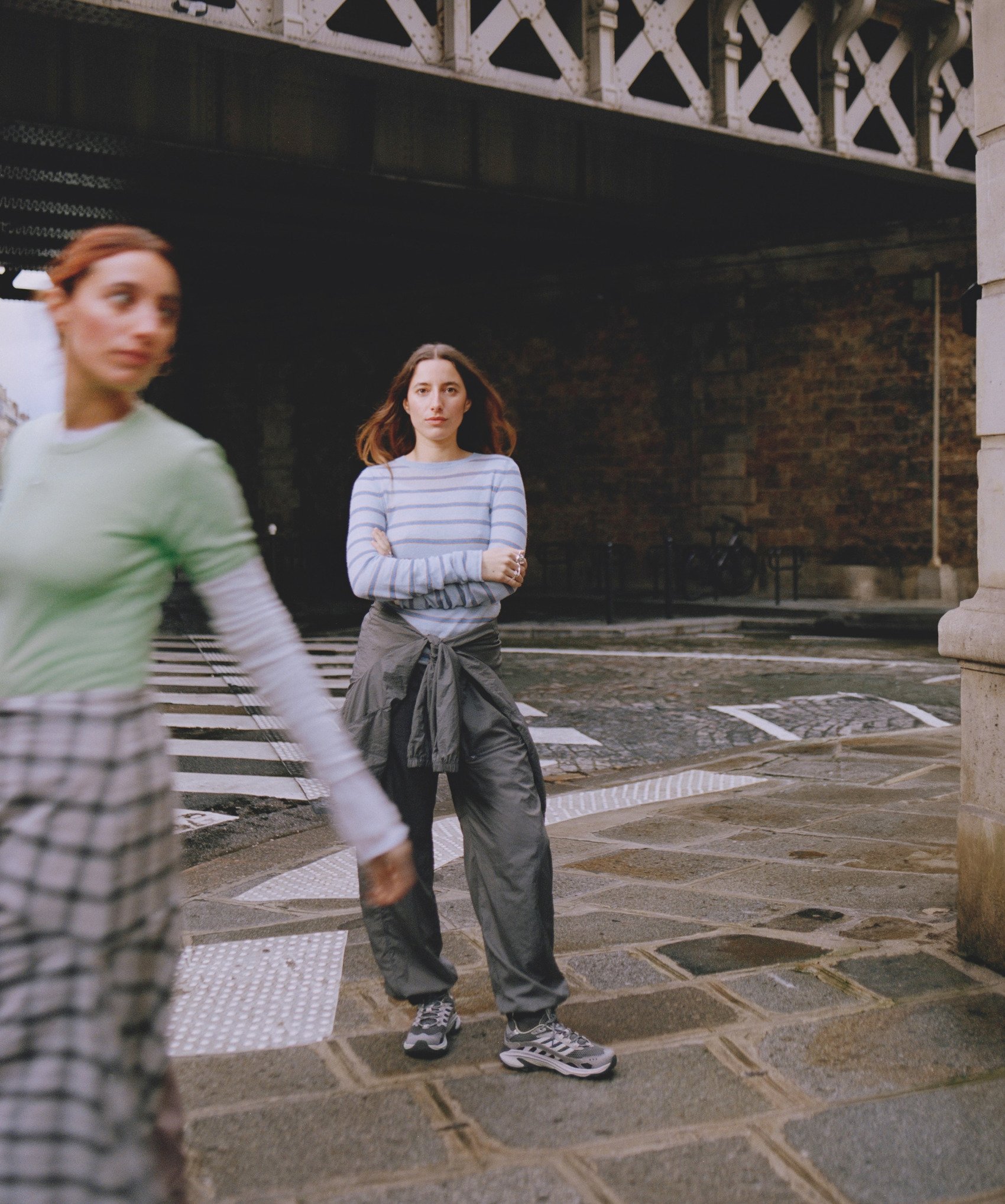Juliette and Charlotte Castay on the streets of Paris