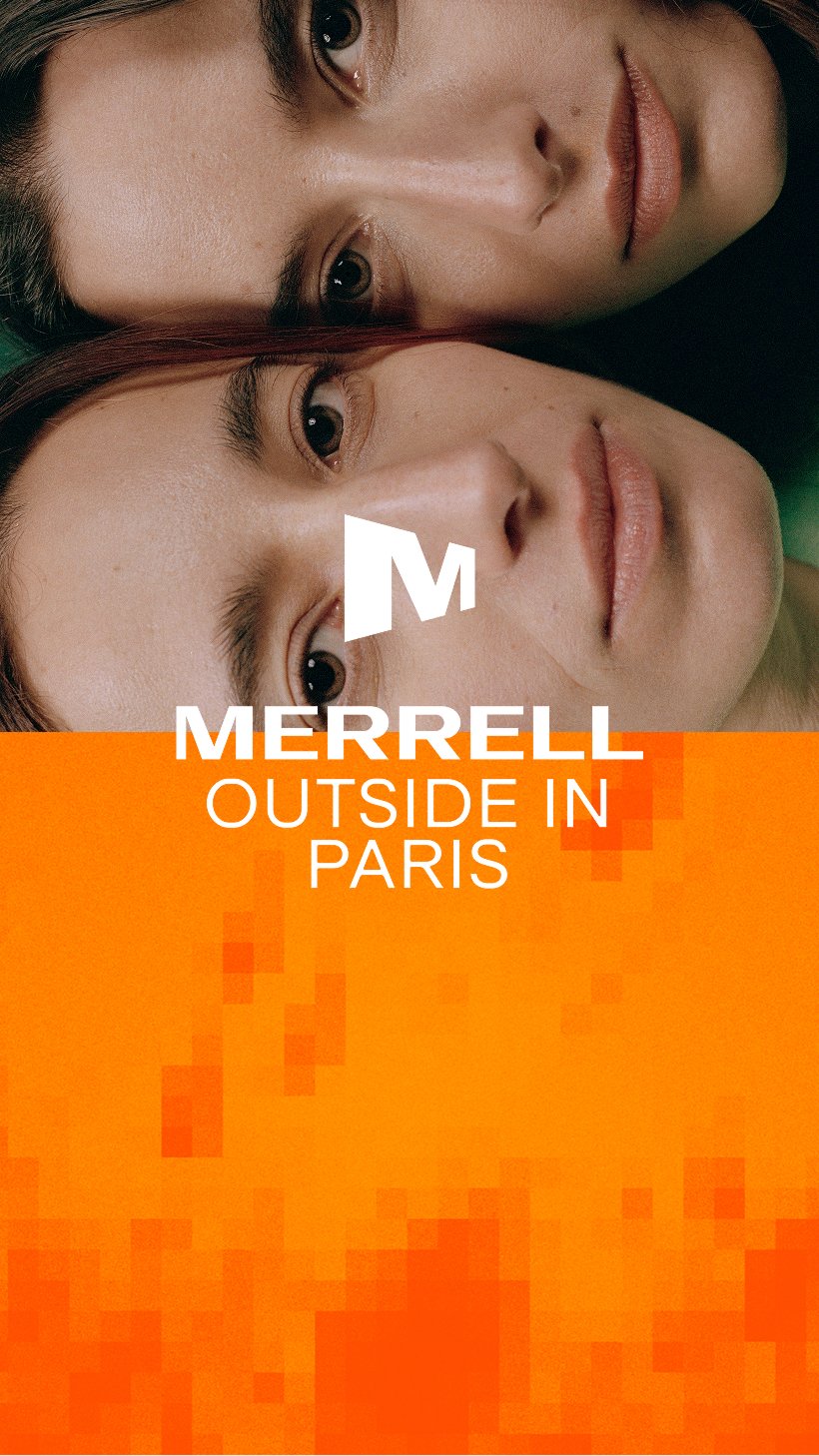 The Castay twins featured in Merrell's Outside in Paris campaign.