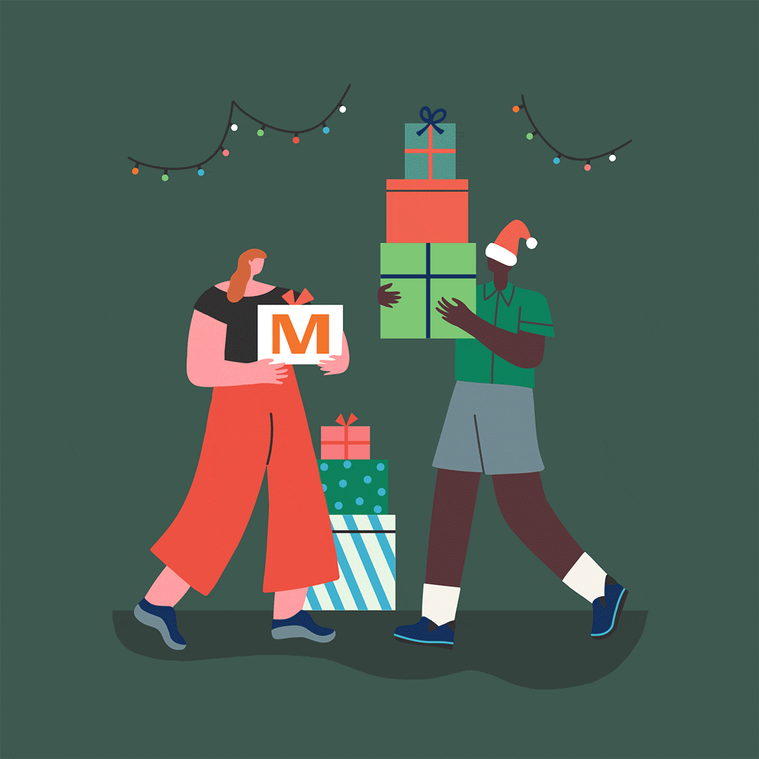People sharing gifts