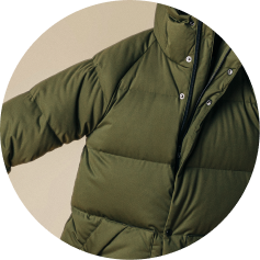 Green Merrell winter jacket.