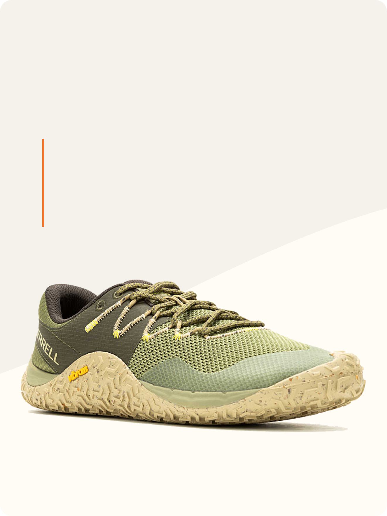 green and creem barefoot shoe