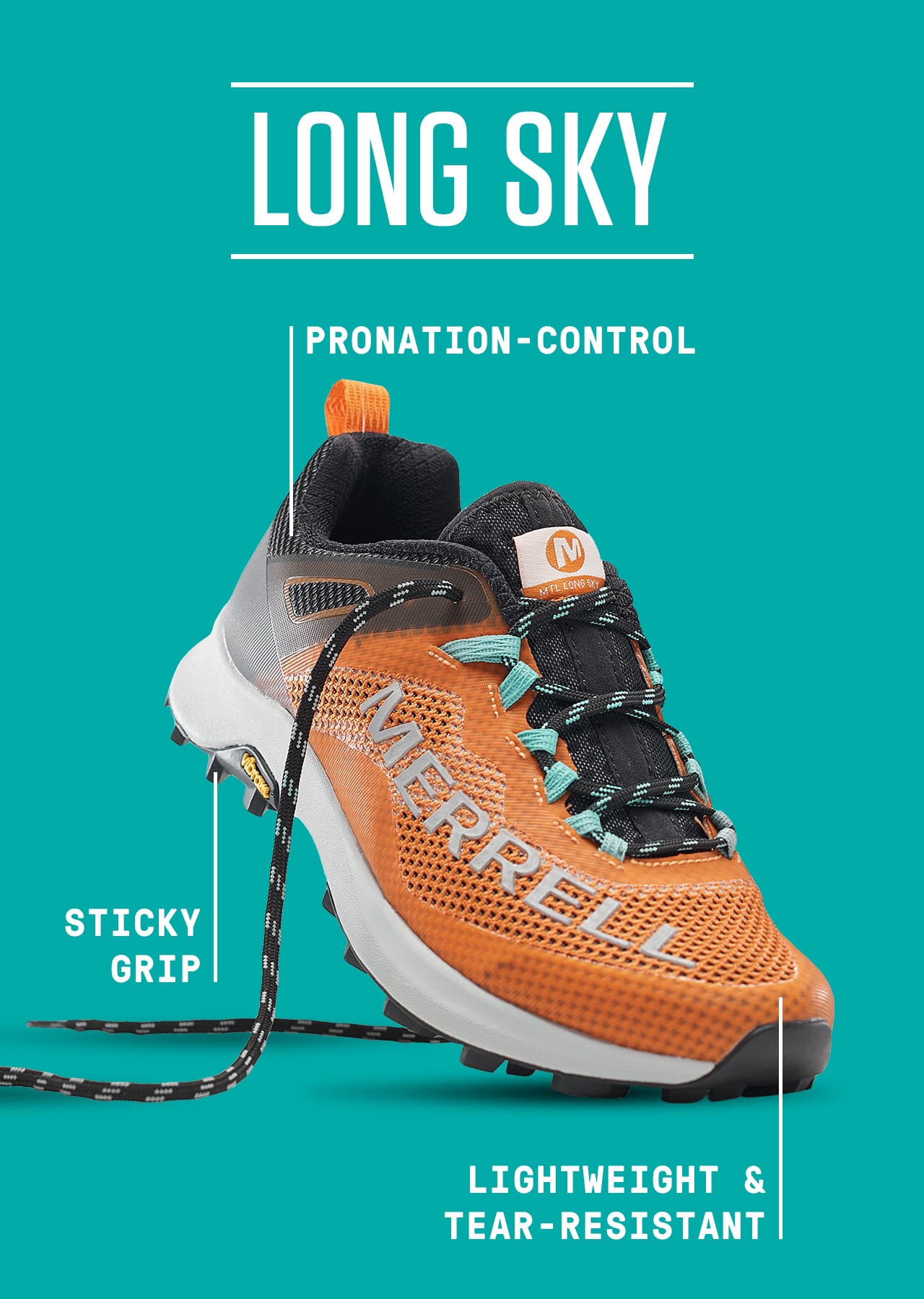 Womens Merrell long-sky Shoe