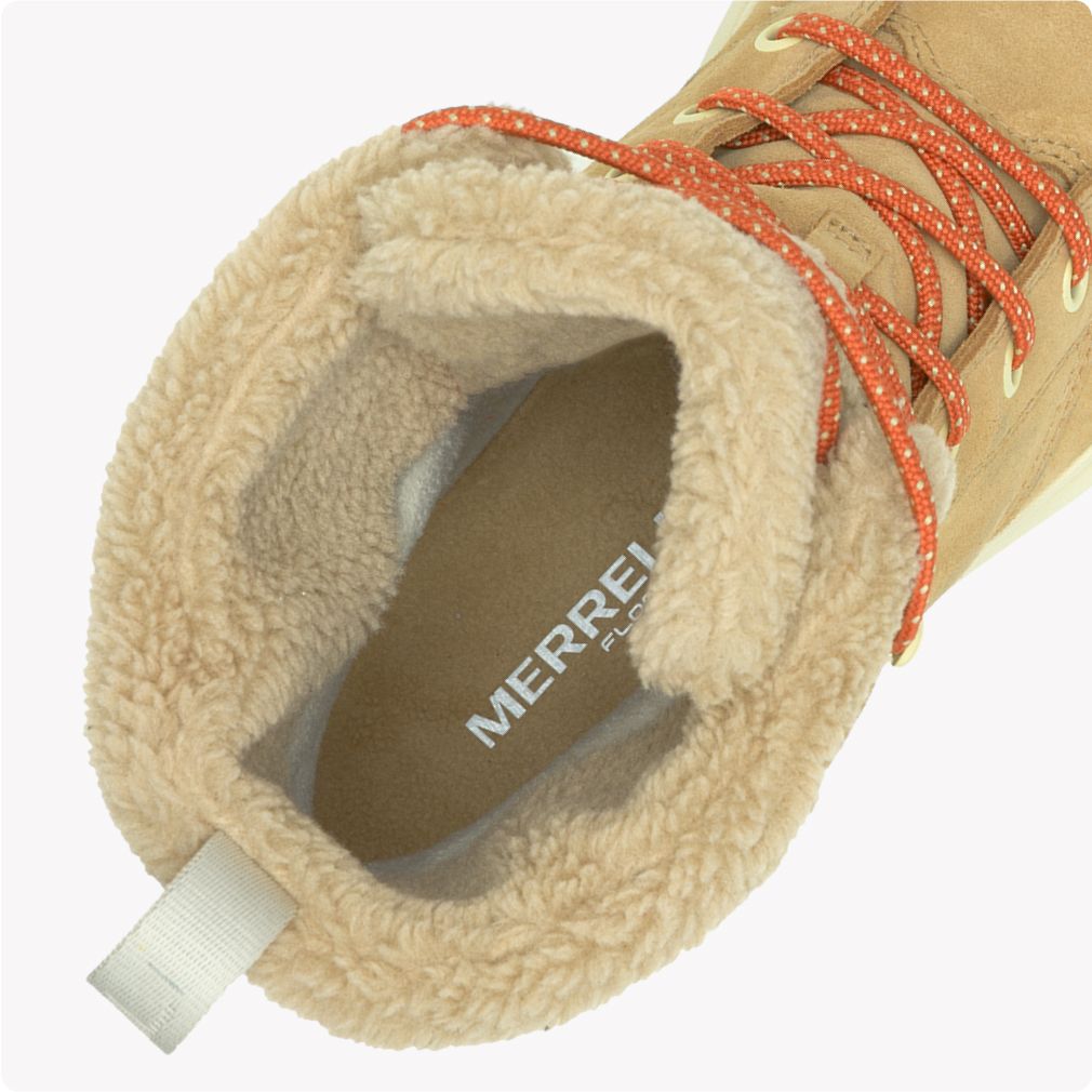 Merrell Women's Marquette Thermo Lace Waterproof Boots- Tan