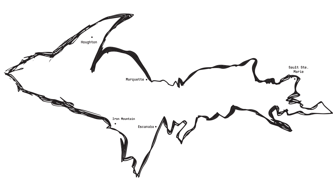 Map of the U.P