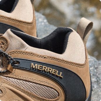 Close-up of a Merrell Trail Gloves.