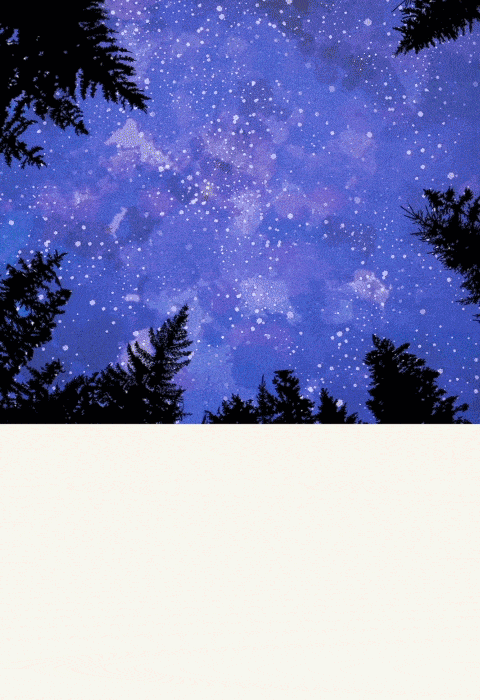 A night sky shoe sitting on a backdrop of the night sky.