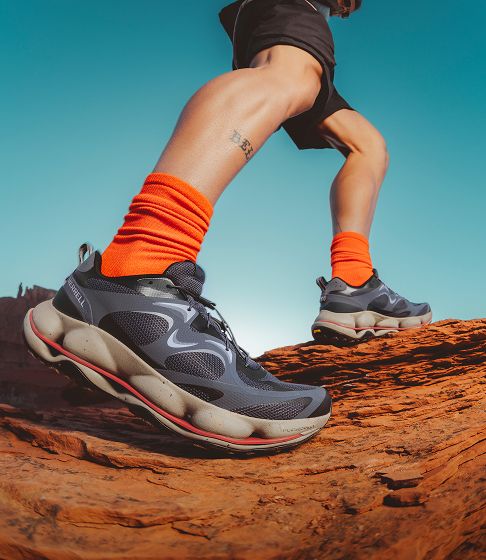 Runner's feet.