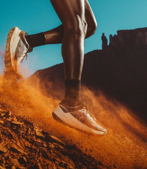 Runner's feet.