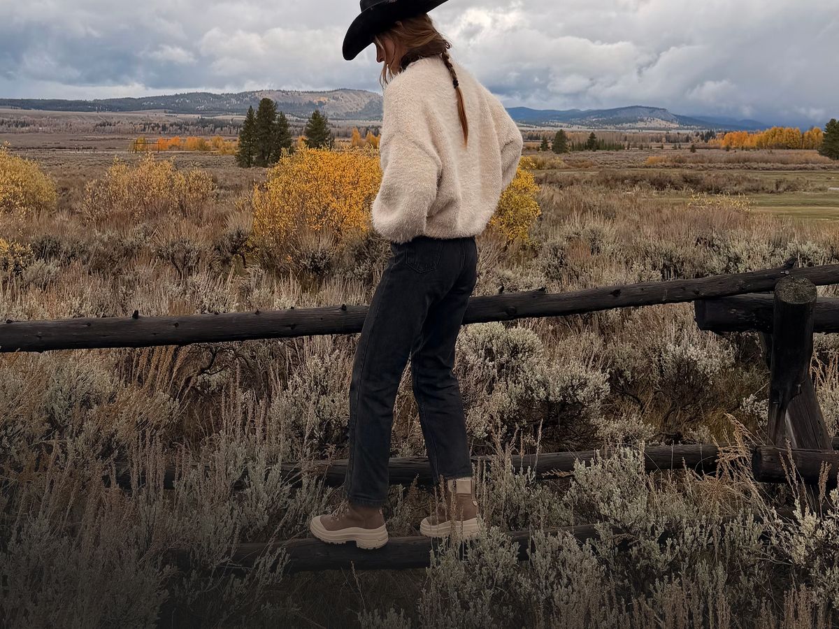 Person running on trails