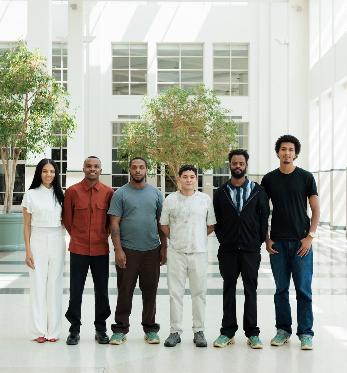 Students from the Virgil Abloh Post-Modern Scholarship Fund and Pensole Lewis College program