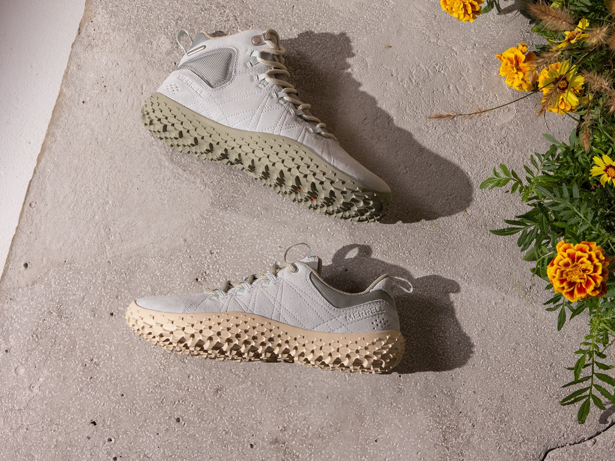 Merrell Wrapt shoes on the cement