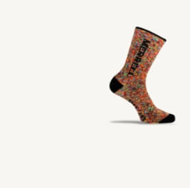 Crew sock with ice cream sprinkles design.