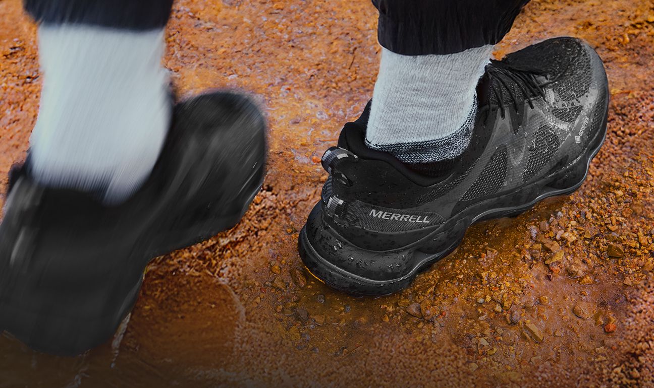 Person running on trails