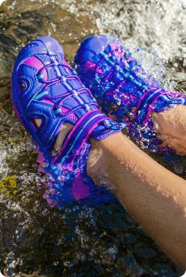 Shop kids water shoes.