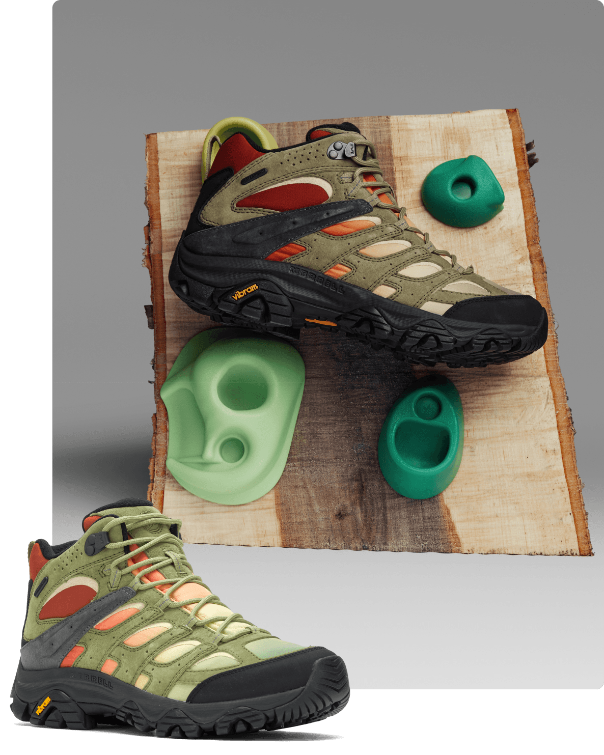Close up of the new Moab Vista 3 Waterproof.