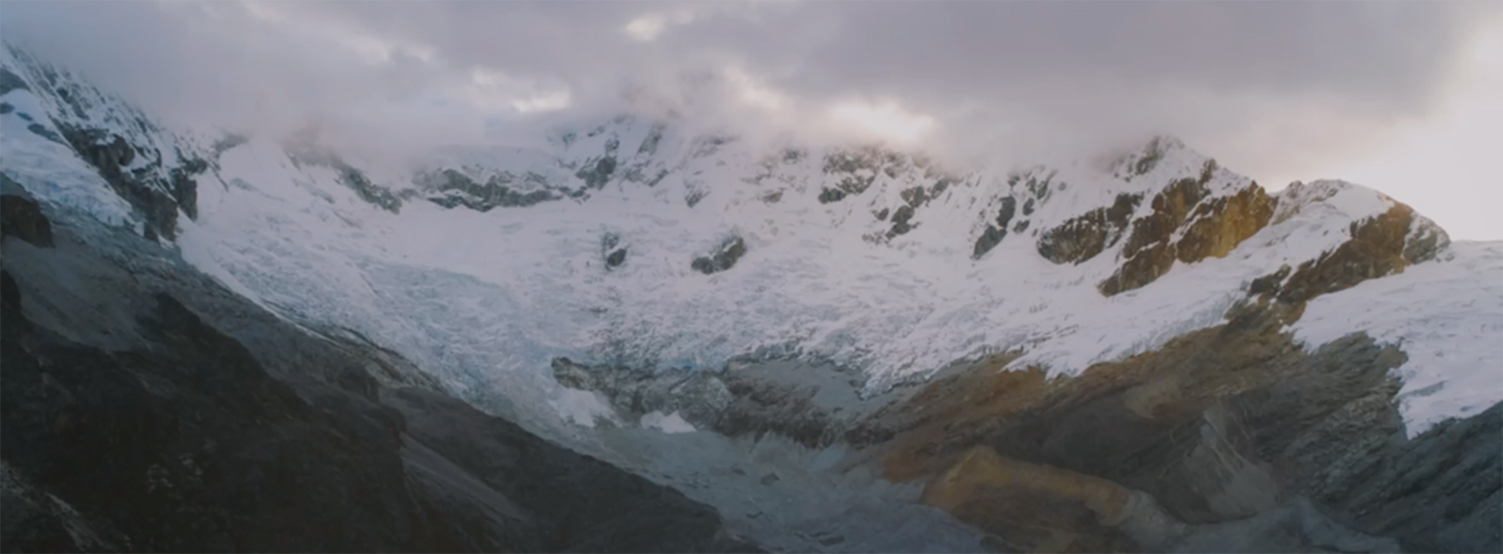 clouds around mountain peaks