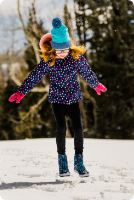 Kid Playing in the snow.