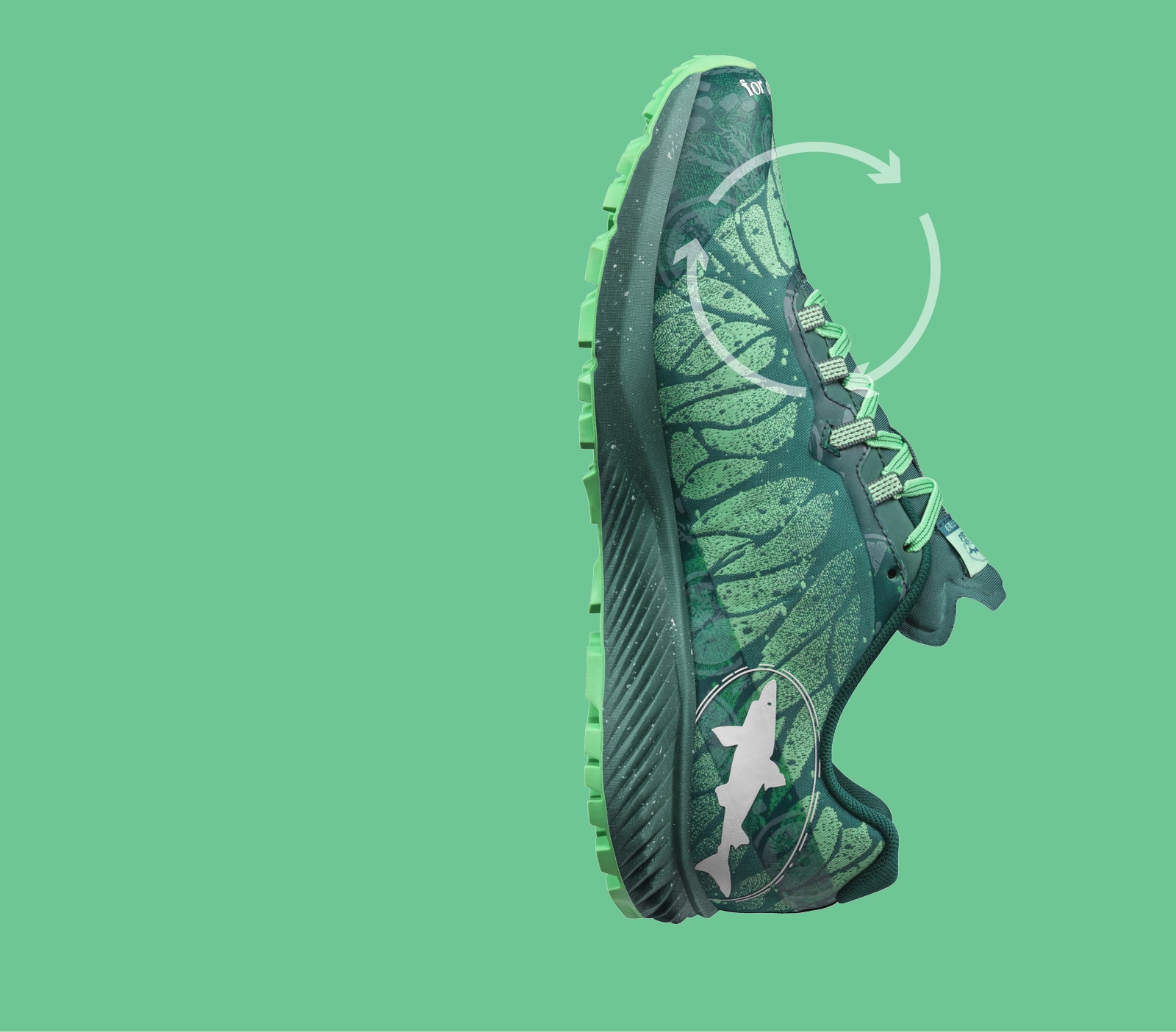 Side view of Merrell X Dogfish Head Shoe