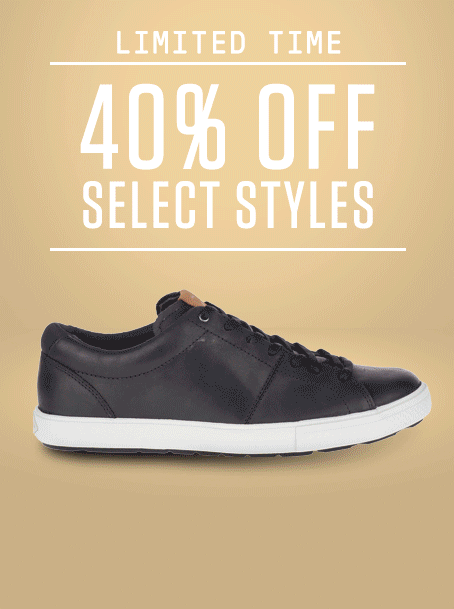 Animation of rotating shoes on sale.