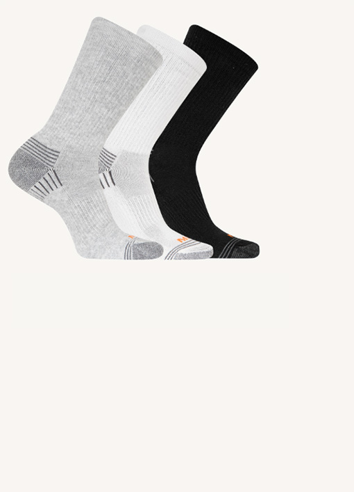 Socks of various colors.