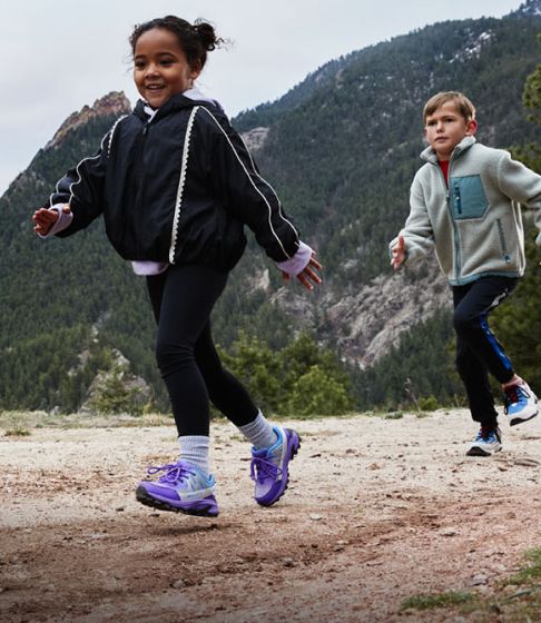 Kids wearing Merrell boots