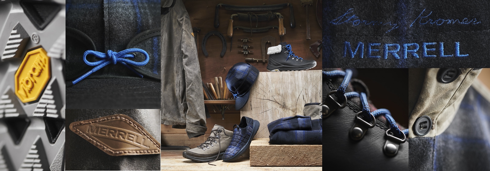 Merrell X Stormy Kromer Product Collage