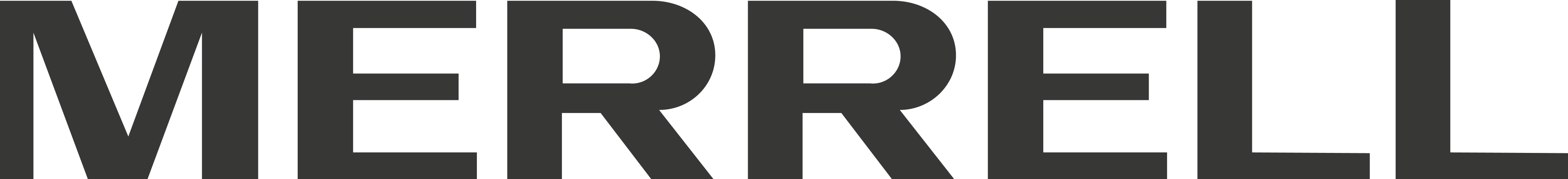 Merrell text logo.