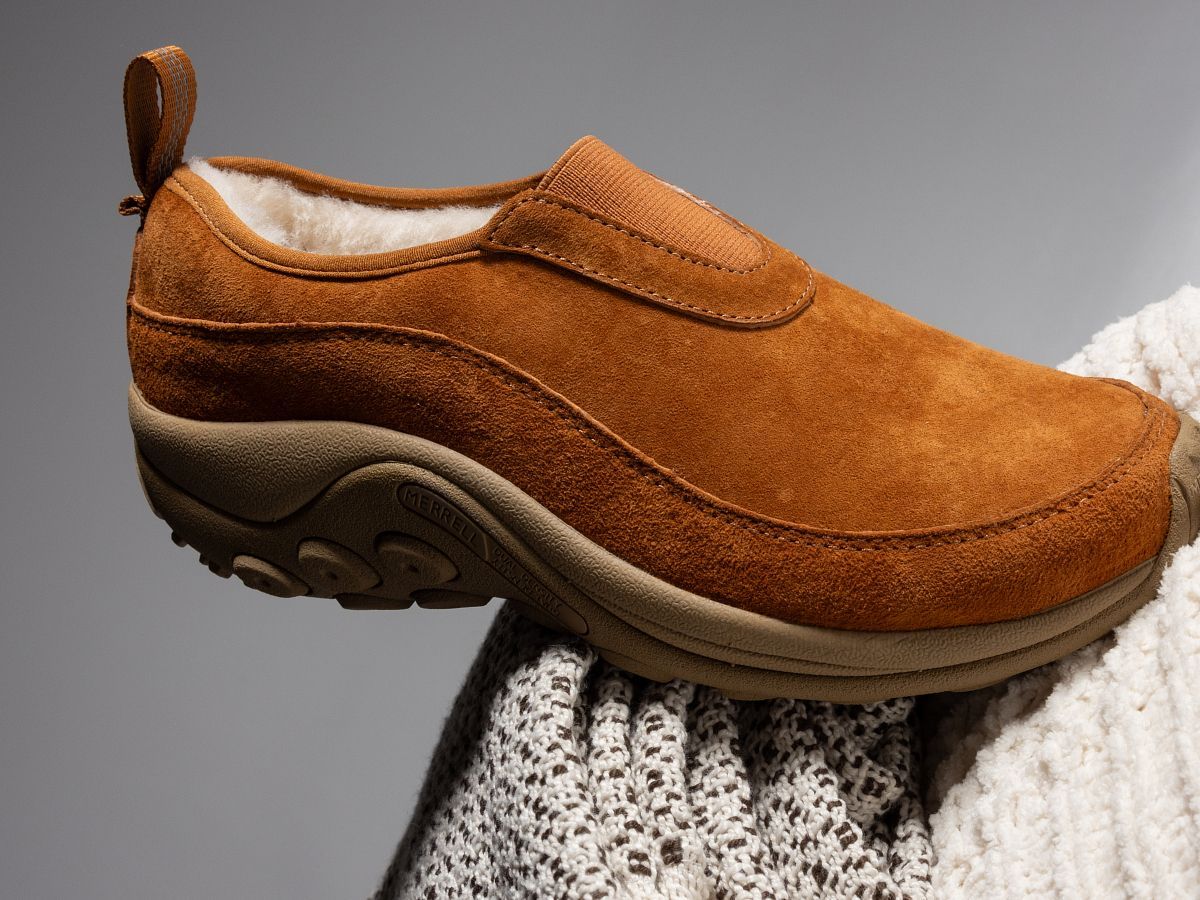 Closeup of a Merrell Everyday boot