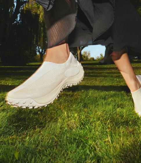 Runner's feet.